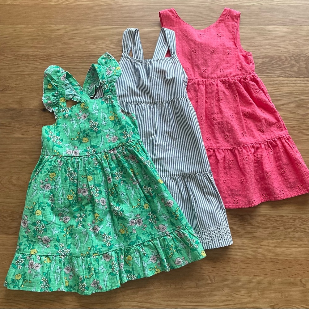Old Navy/Cat and Jack summer dress set of 3. Size: 5T